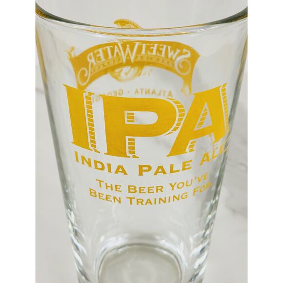 Sweetwater IPA India Pale Ale Pint Beer Clear Glass 16oz Drinkware 6" Brewing - Picture 2 of 10